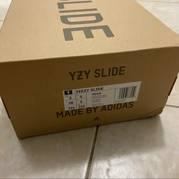 SOLD via EMT - Yeezy Slide Onyx Black Size 5 M (Size 6 W) DS - Picture 5 of 5